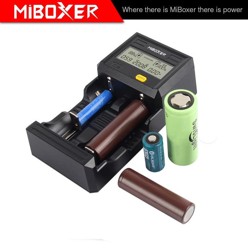 Miboxer C2_6000 3A Fast Battery Charger for 18650_AA_AAA
